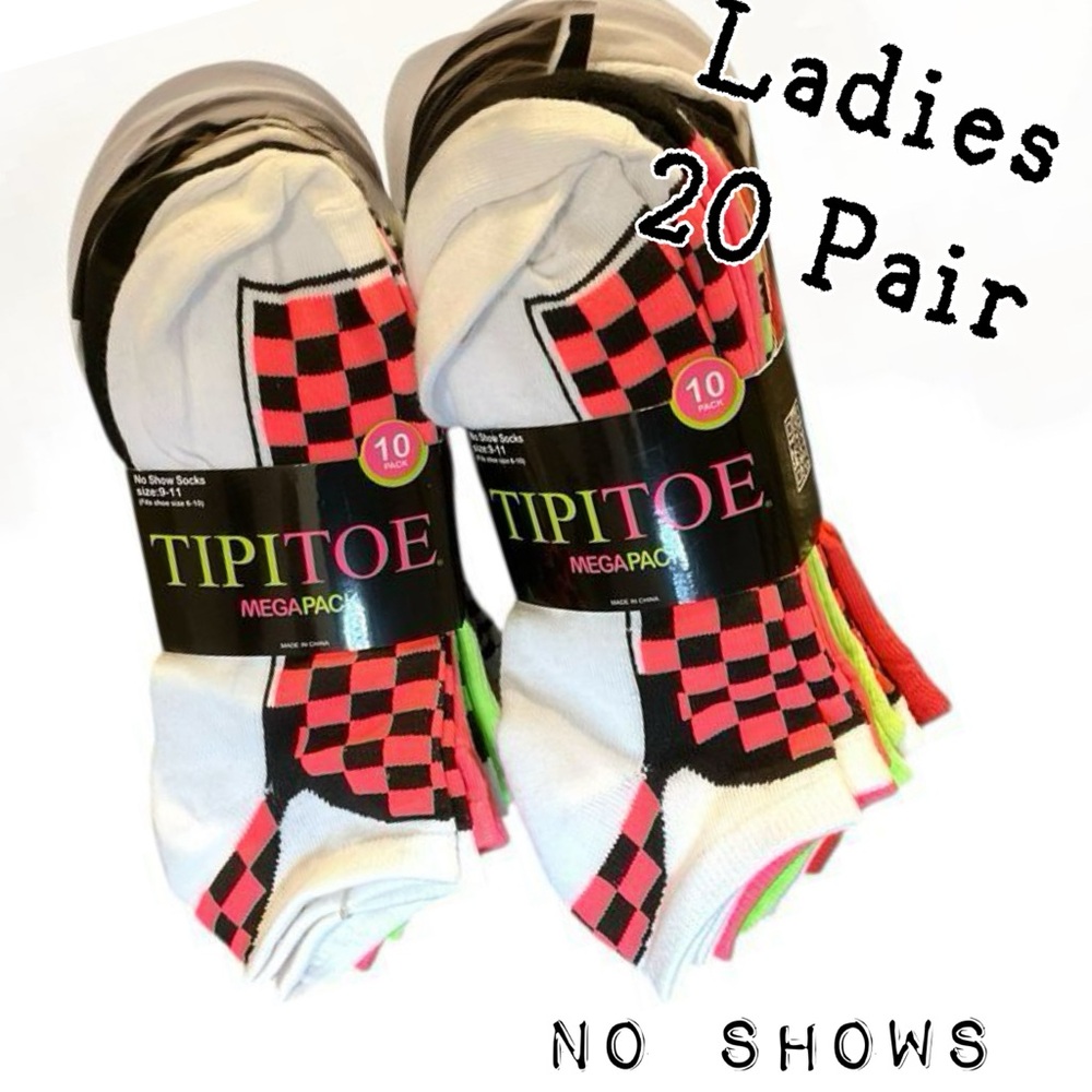 🌸Ladies 20 Pair No Show Bundle
